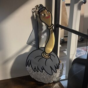 Disney Beauty and the Beast  Gold and Silver Feather Duster Charm